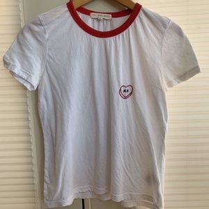 Urban Outfitters Embroidered Ringer Tee